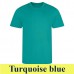 JC001 COOL T - Unisex környakú póló szublimáláshoz turquoise blue